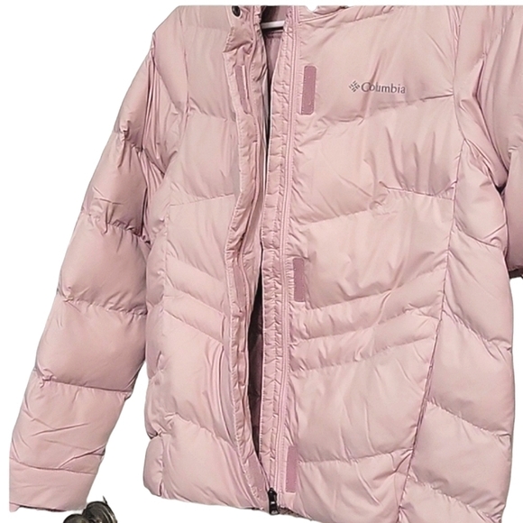 Columbia Insulated Peak to Park Snow Puffer Removable Fur and Hood Coat  S - Picture 8 of 13